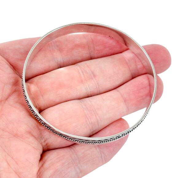 Vintage Silver Twisted Rope Bracelet - Picture 4 of 9